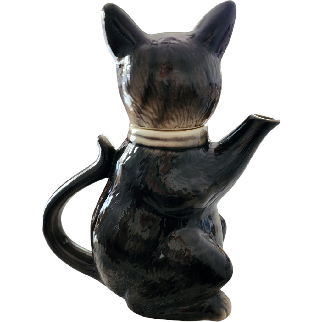 Tony Wood Studio Pussyfoot Siamese Cat Ceramic Figural Teapot