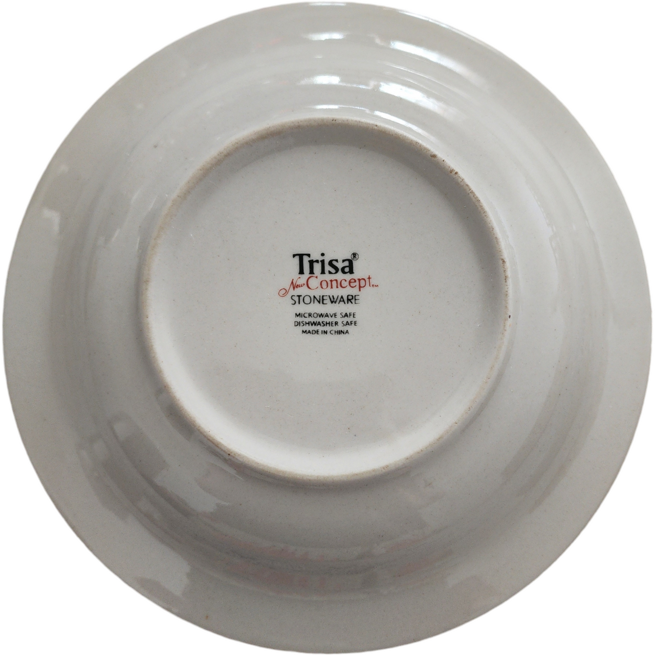 Trisa Stoneware Oil Garlic Tomato Red Band Italian Individual Pasta Bowl Set of 3