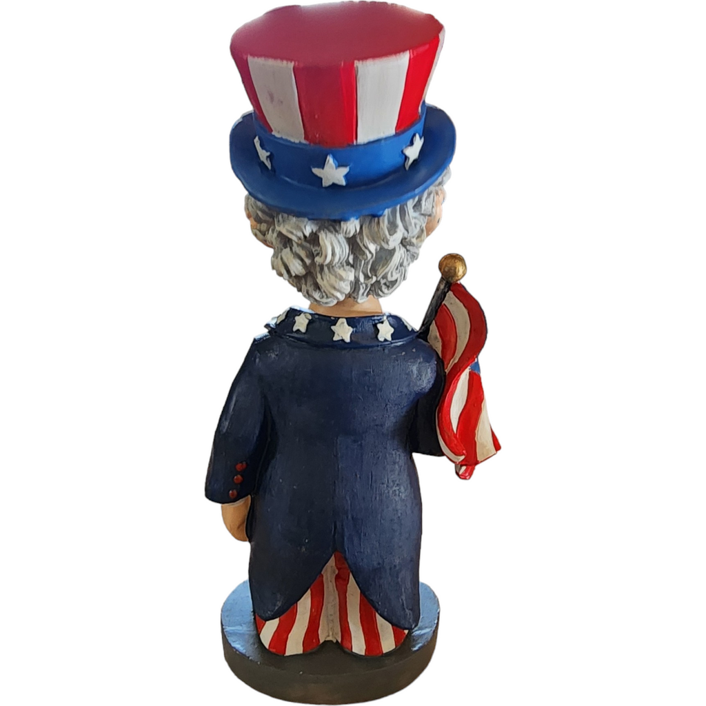 Uncle Sam Heavyweight Poly-Resin Bobblehead Figurine