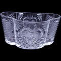 Unknown Manufacturer Swag Hearts Floral Lead Crystal Flower Vase