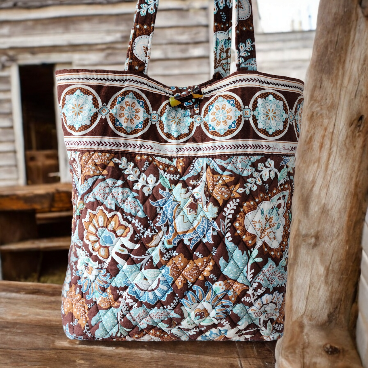 Vera Bradley Java Blue XL Tote