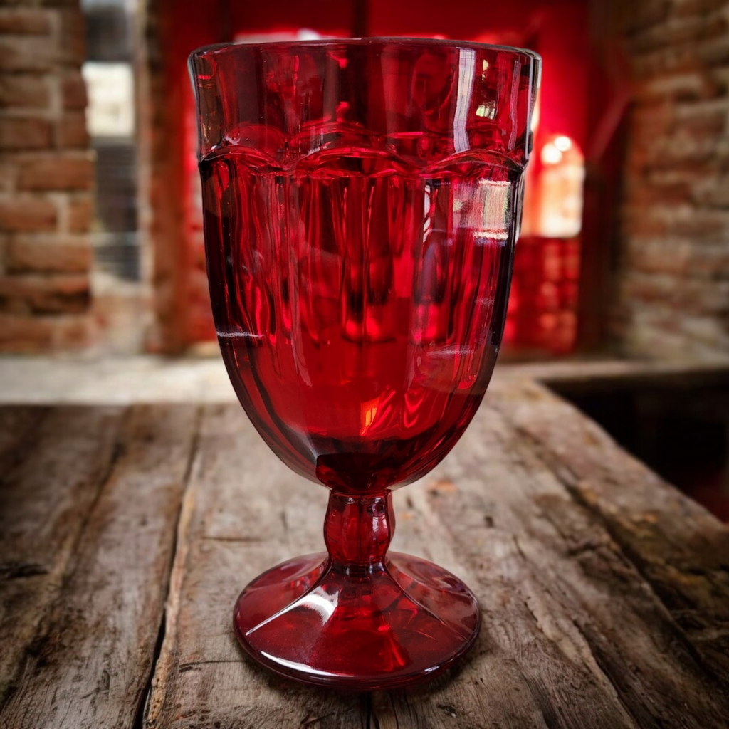 Viking Glass Arlington Ruby Iced Tea Glass Goblet