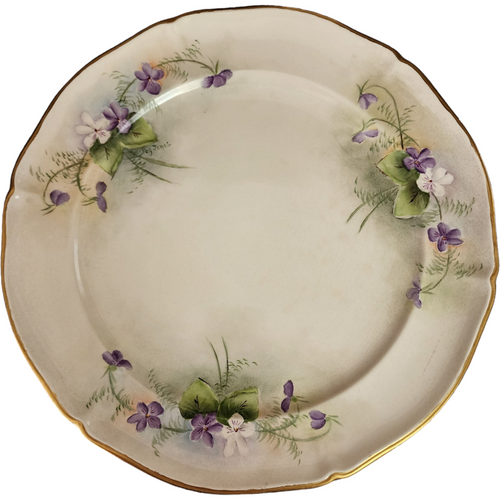 12" Villeroy & Boch Mettlach Porcelain Decorate Wall Plate Charger Germany