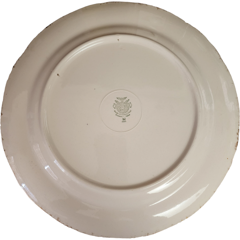 12" Villeroy & Boch Mettlach Porcelain Decorate Wall Plate Charger Germany