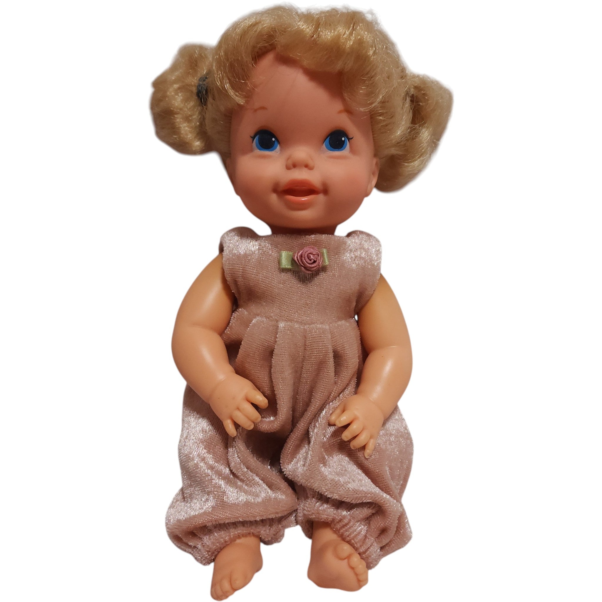 Vintage 1968 Mattel Baby Go Bye Bye Blonde Hair Blue Eyed 10-Inch Doll