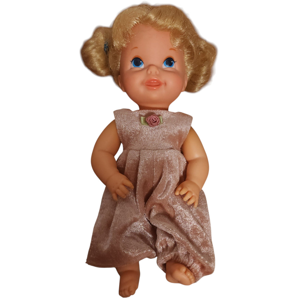 Vintage 1968 Mattel Baby Go Bye Bye Blonde Hair Blue Eyed 10-Inch Doll