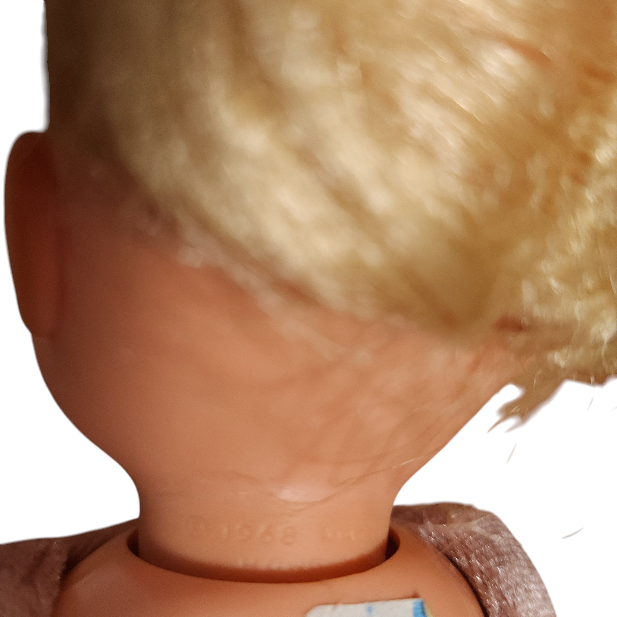 Vintage 1968 Mattel Baby Go Bye Bye Blonde Hair Blue Eyed 10-Inch Doll