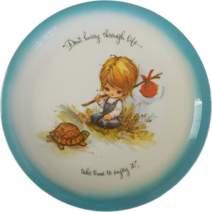 Vintage 1973 American Greetings Gigi Collector's Edition Plate Don't Hurry Through Life No Box