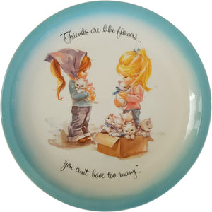 Vintage 1973 American Greetings Gigi Collector's Edition Plate Friends Are Like Flowers No Box