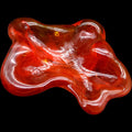 Vintage Amberina Glass Freeform Free-Form Ashtray Trinket Dish