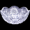 Vintage American Brilliant Period Cut Crystal Pinwheel & Starburst Bowl