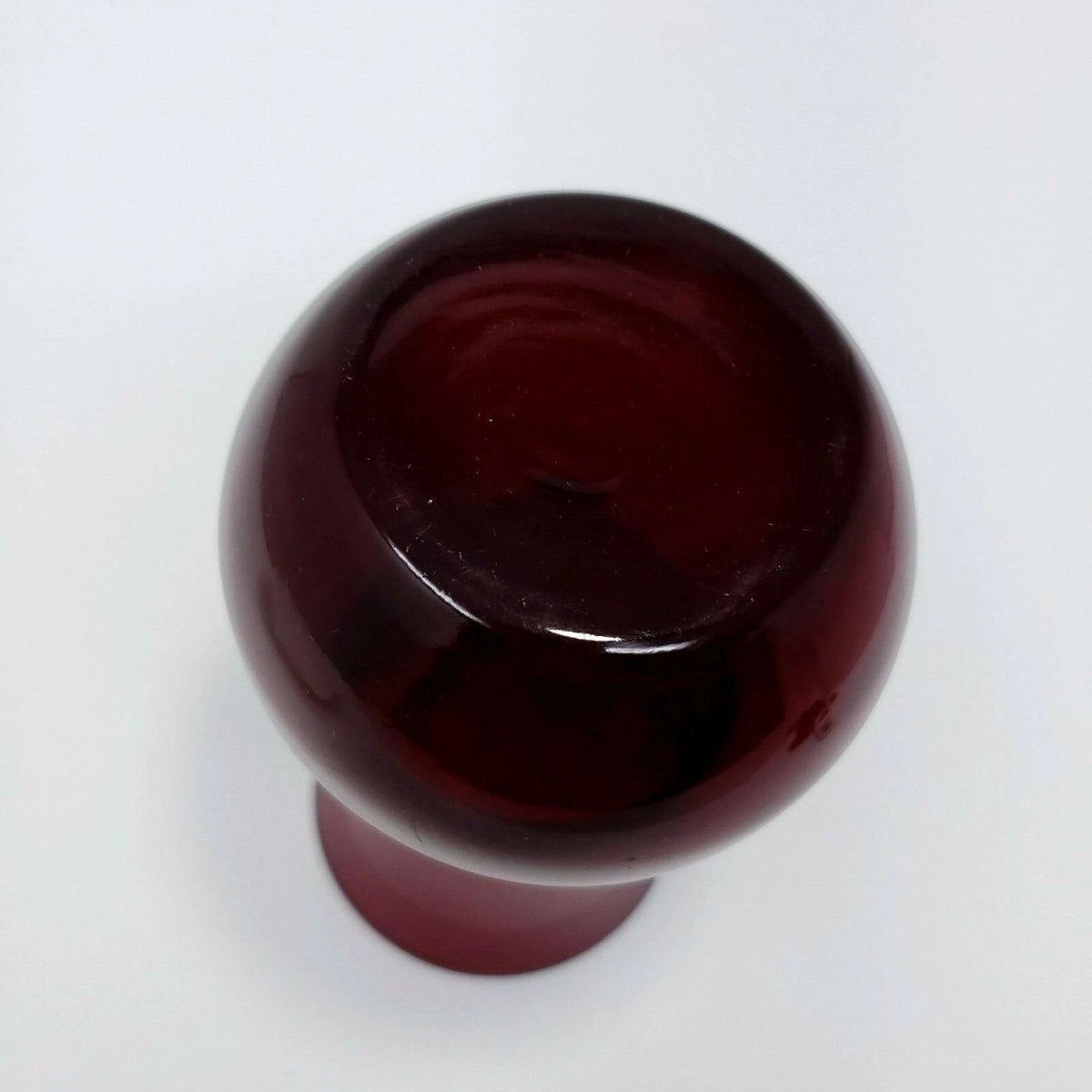 Vintage Anchor Hocking Royal Ruby Red Glass Vase - 6 Inch