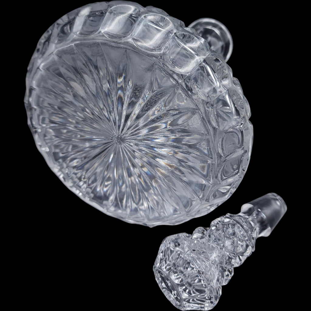 Vintage Avitra Cut Crystal Ships Wine Spirits Decanter with Stopper