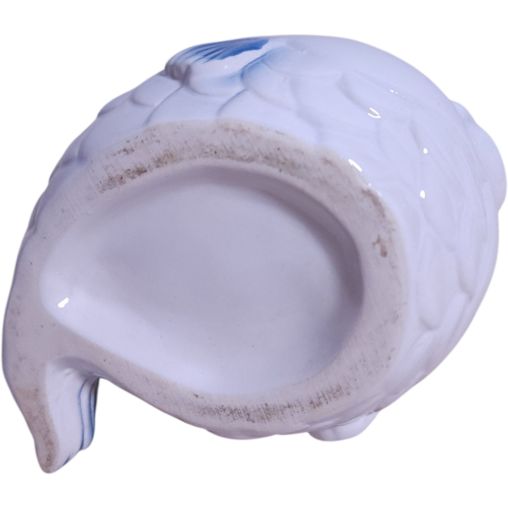 Vintage Ceramic Fish Trinket Lidded Jar