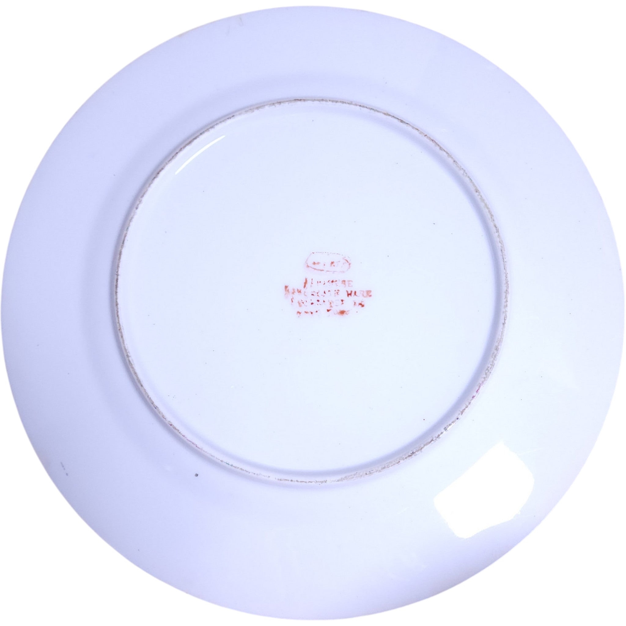 Vintage Chinese Canton Rose Hand Painted Porcelain Decorative Plate