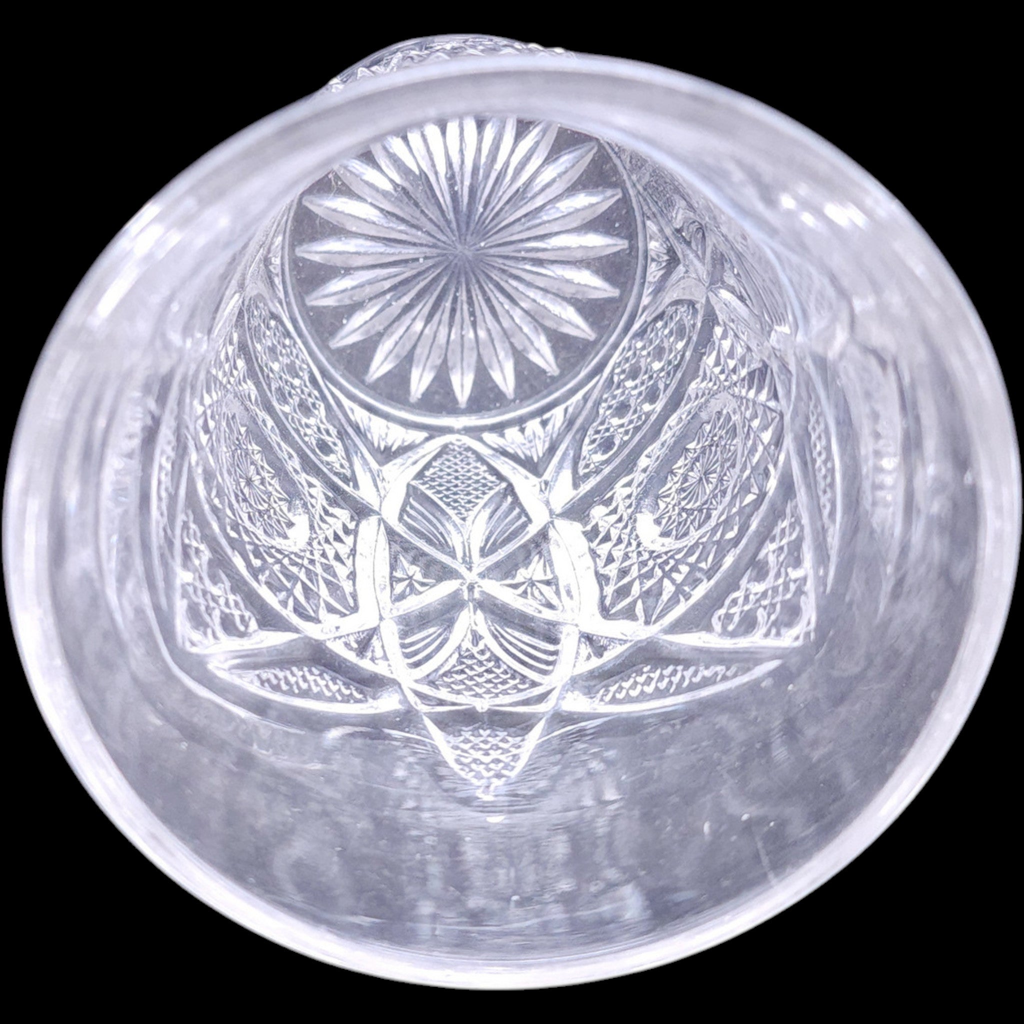 Westmoreland Vintage Clear EAPG Geometric Pressed Glass Tumbler