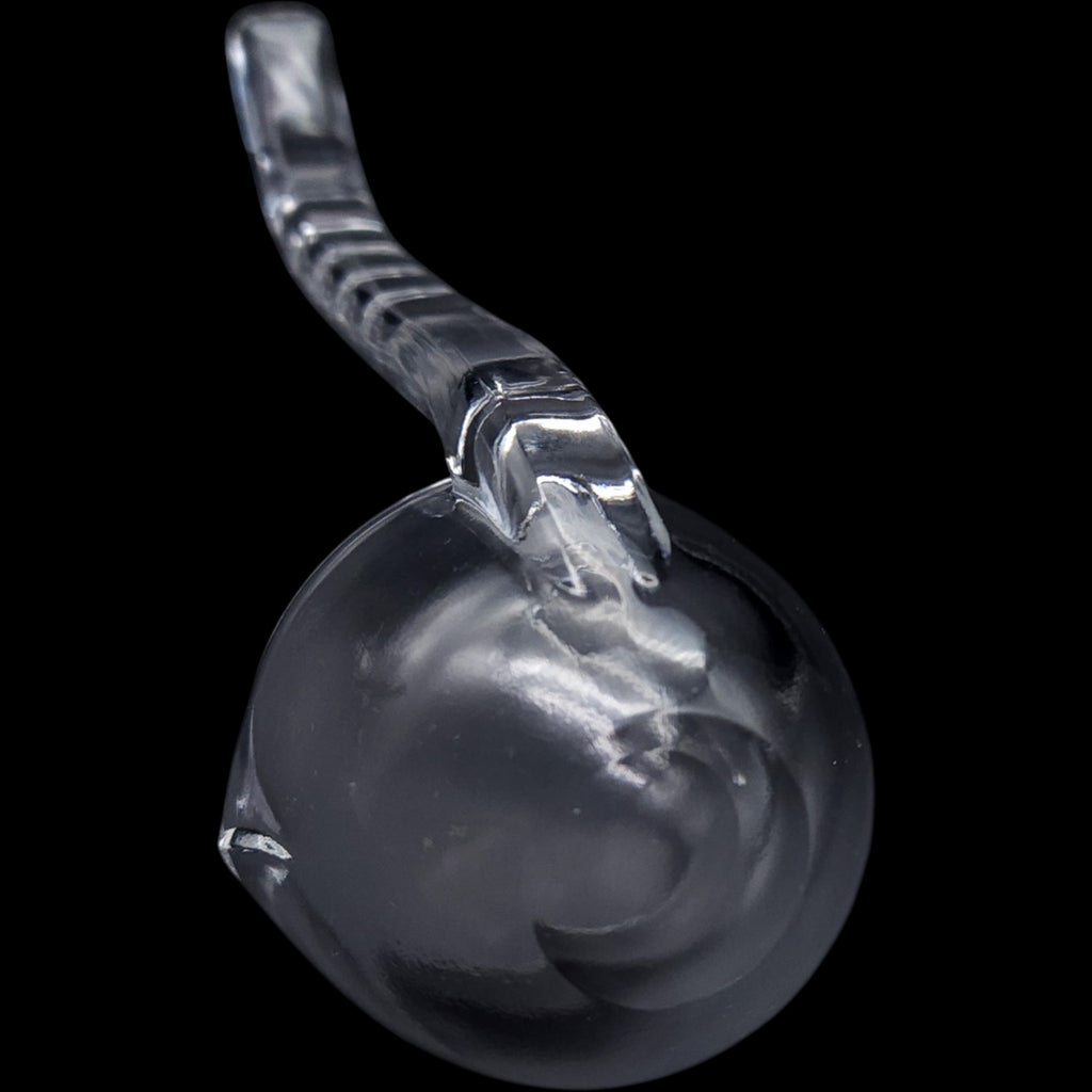 Vintage Clear Glass Sauce Ladle Double Spout Mayonnaise Gravy Server