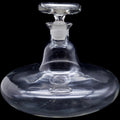 Vintage Clear Glass Ships Decanter with Ground Glass Stopper