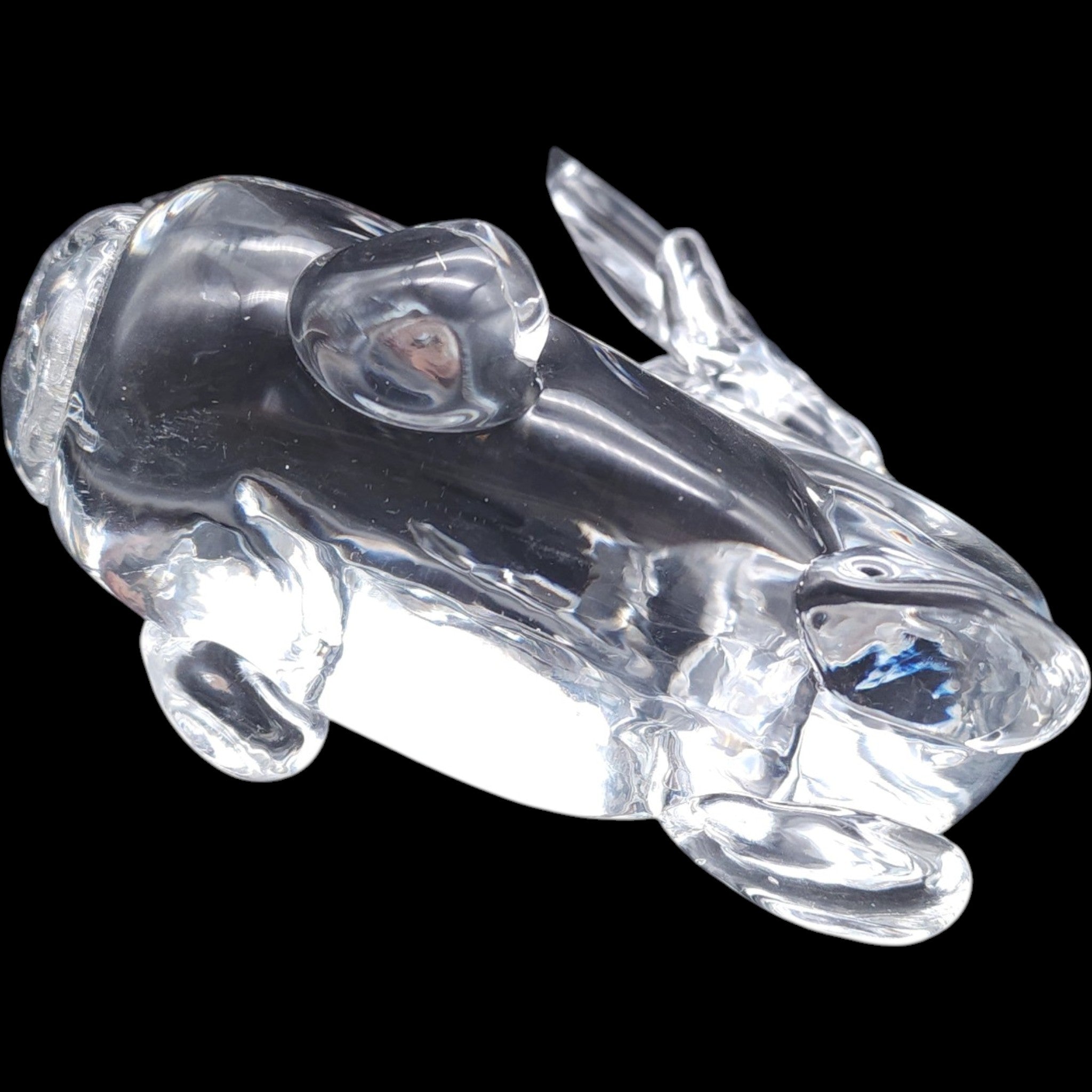 Vintage Clear Lead Crystal Gazelle Antelope Figurine Sculpture