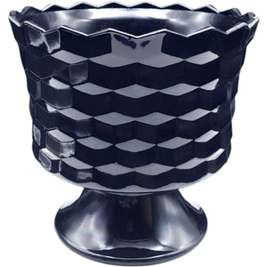 Vintage Colony Whitehall Black Glass Footed Sherbet Bowl