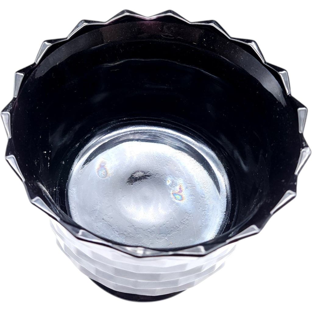 Vintage Colony Whitehall Black Glass Footed Sherbet Bowl