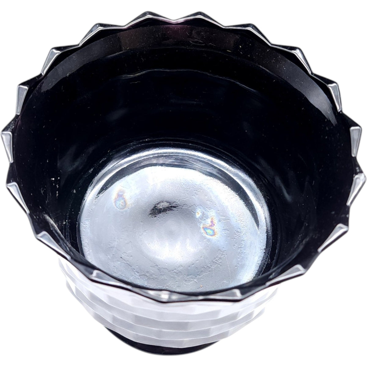 Vintage Colony Whitehall Black Glass Footed Sherbet Bowl