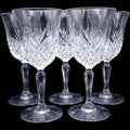 Vintage Cristal D'Arques Durand Masquerade Crystal Water Goblet Set of 5
