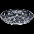 Crystal Clear 24% Lead Crystal 3-Section Divided Dish Made in Germany