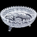 Diamond Cu Crystal Three-Footed Floral Bowl