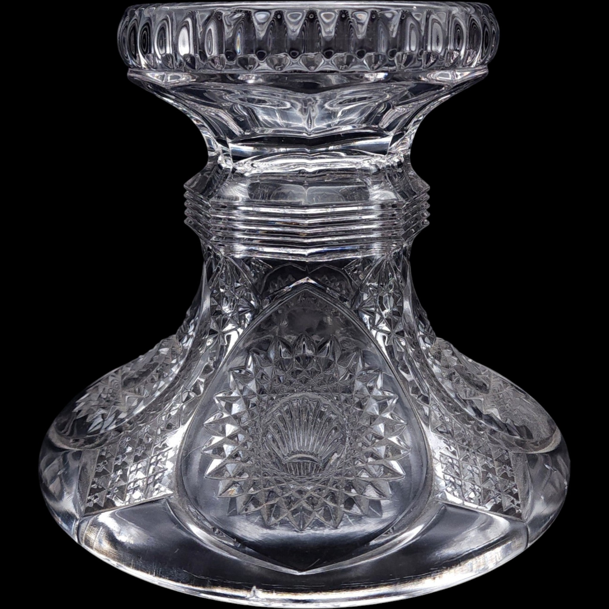 Vintage Duncan & Miller Homestead Clear Glass Punch Bowl Stand