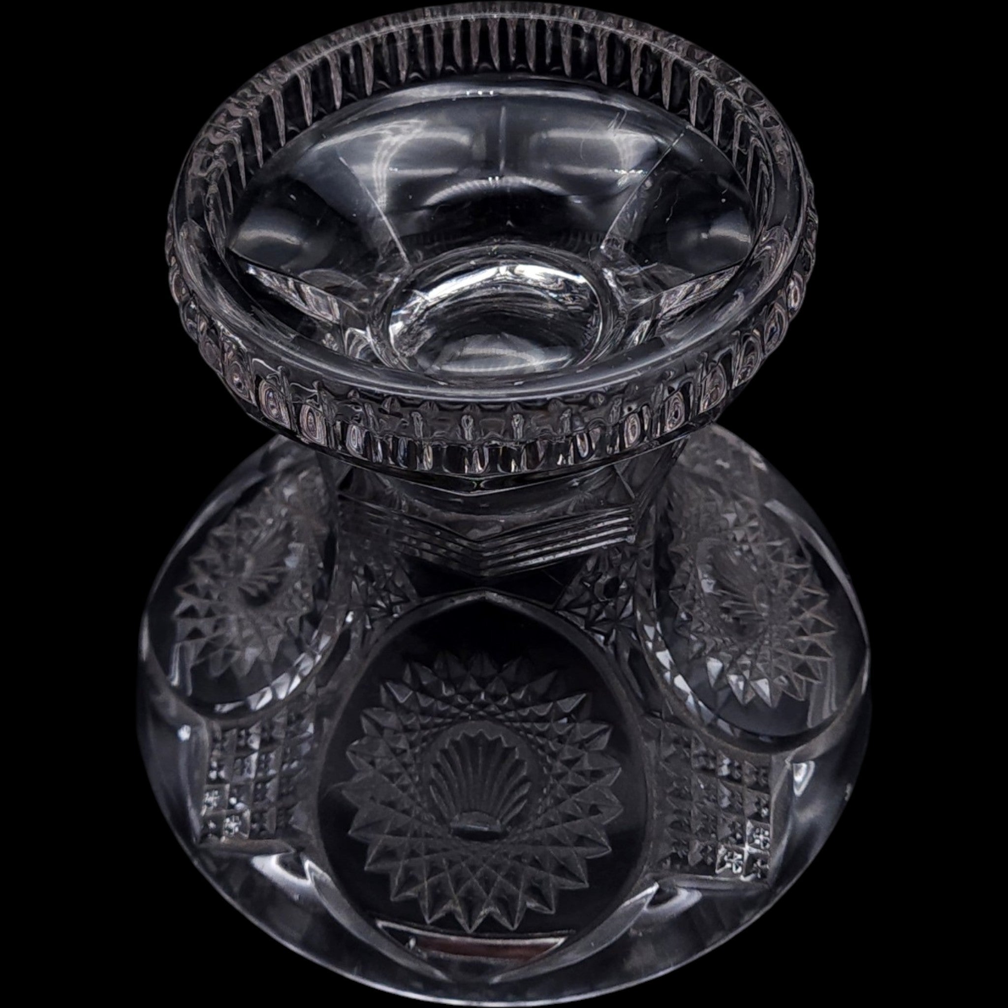 Vintage Duncan & Miller Homestead Clear Glass Punch Bowl Stand