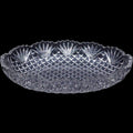 Vintage EAPG Pineapple & Fan Clear Glass Pickle Dish US Glass Oval Relish Tray