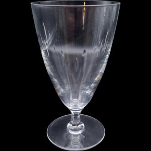Vintage Easterling Marquise Pattern Clear Crystal Footed Iced Tea Glass