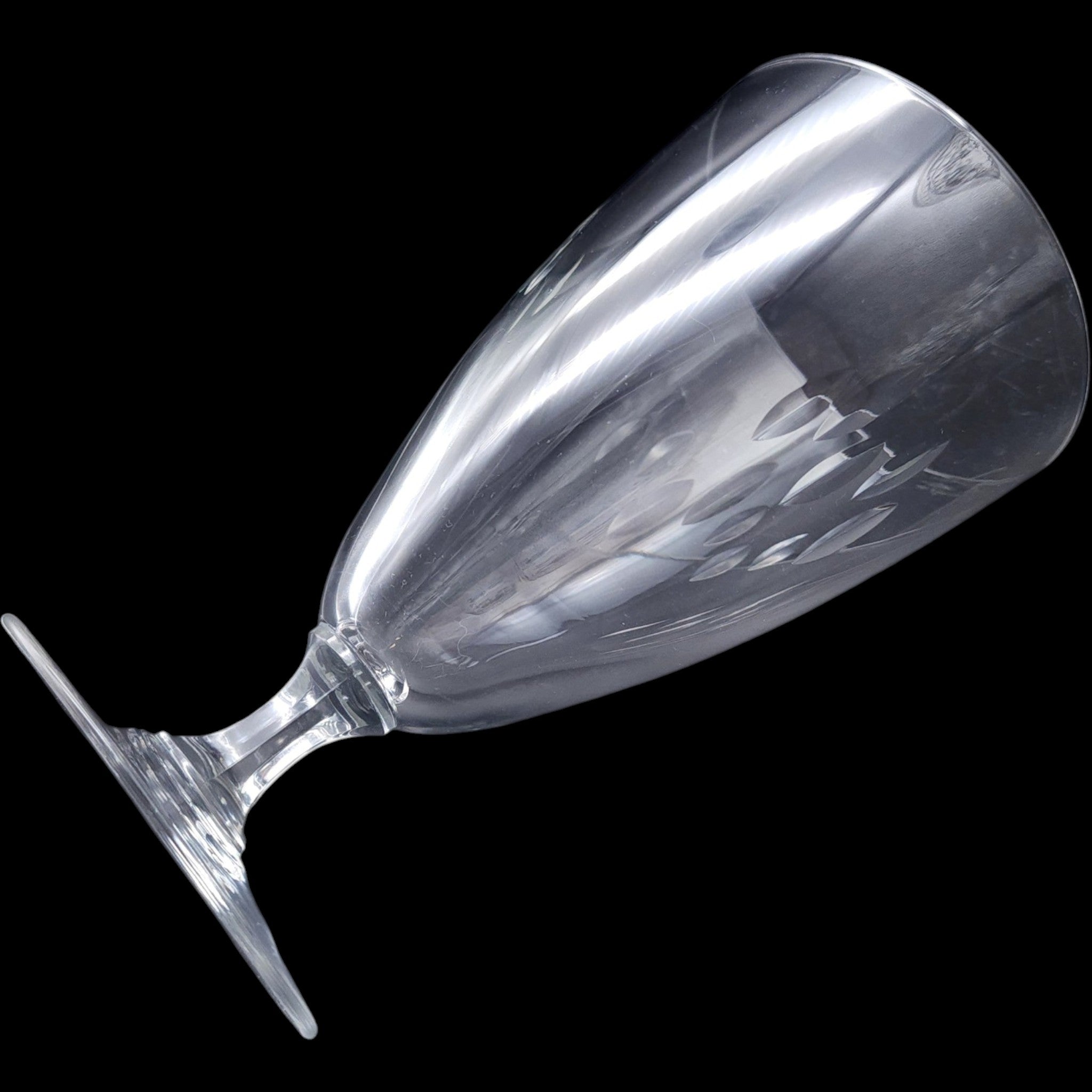 Vintage Easterling Marquise Pattern Clear Crystal Footed Iced Tea Glass