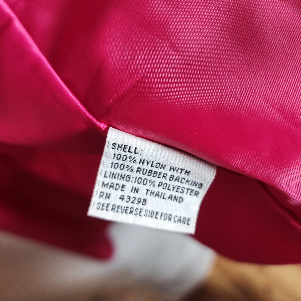 Vintage Gallery Hot Pink Long Trench Raincoat Size 2