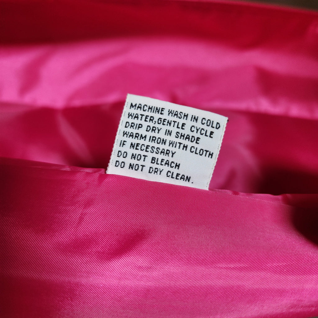Vintage Gallery Hot Pink Long Trench Raincoat Size 2
