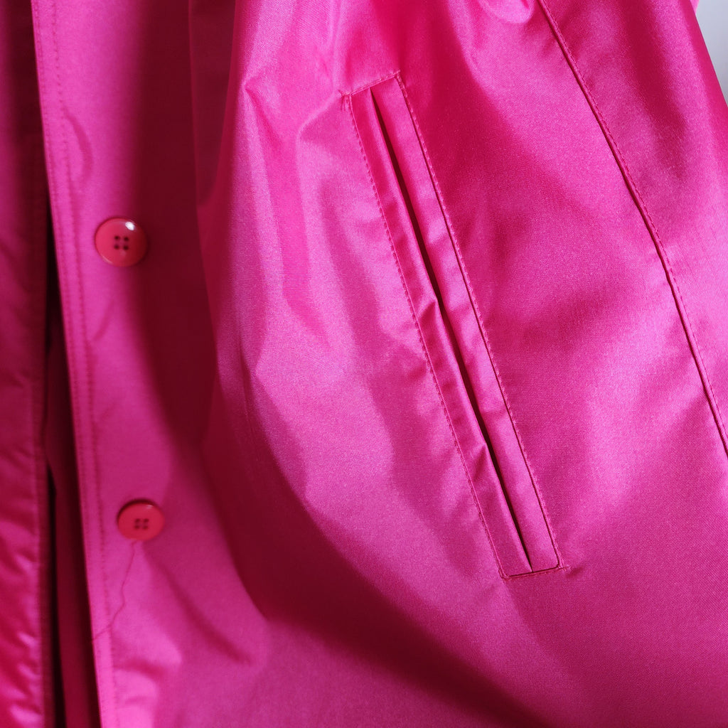 Vintage Gallery Hot Pink Long Trench Raincoat Size 2