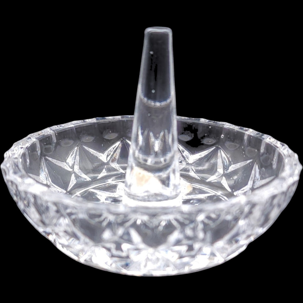 Vintage Gorham Crystal King Edward Cut Crystal Ring Holder Dish