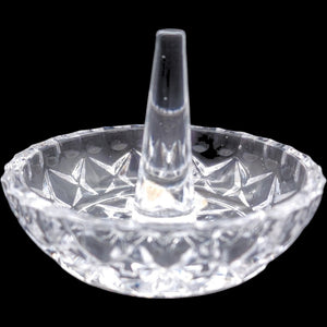 Vintage Gorham Crystal King Edward Cut Crystal Ring Holder Dish