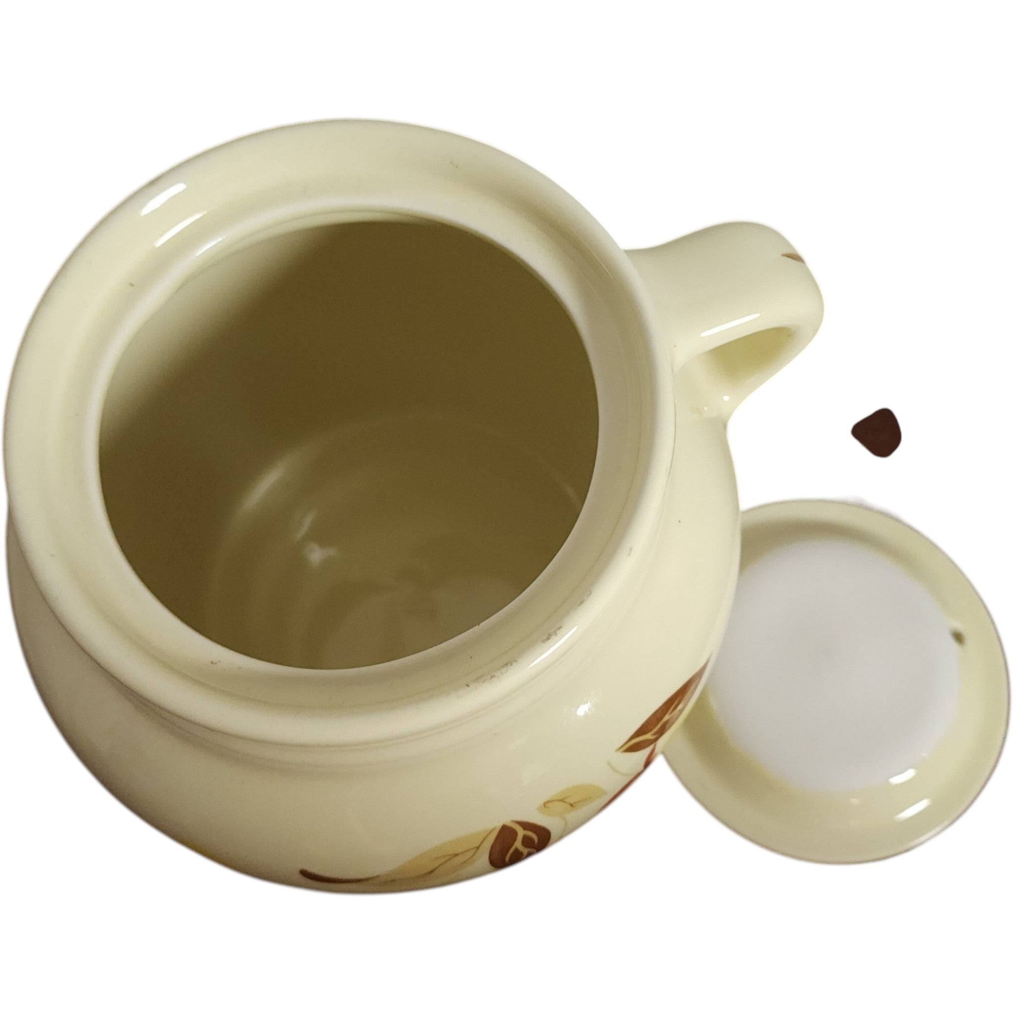 Vintage Hall China Autumn Leaf 1 Handled Bean Pot with Lid Commemorative Edition