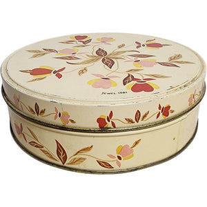 Vintage Hall China Autumn Leaf Holiday Fruit Cake Tin & Lid Autumn Leaf