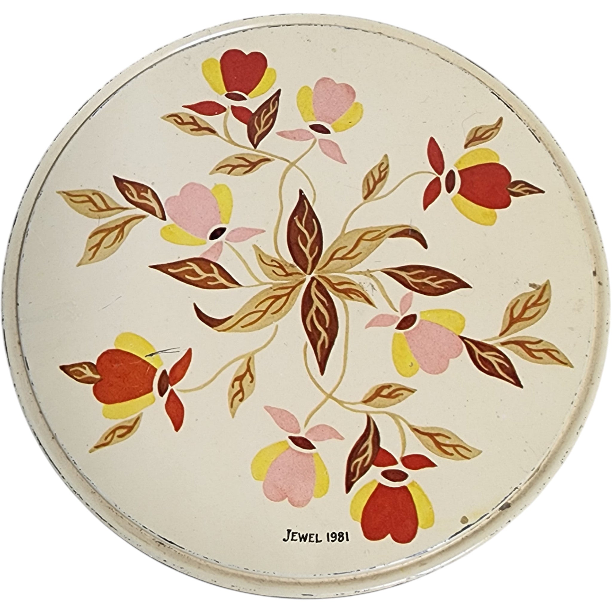 Vintage Hall China Autumn Leaf Holiday Fruit Cake Tin & Lid Autumn Leaf