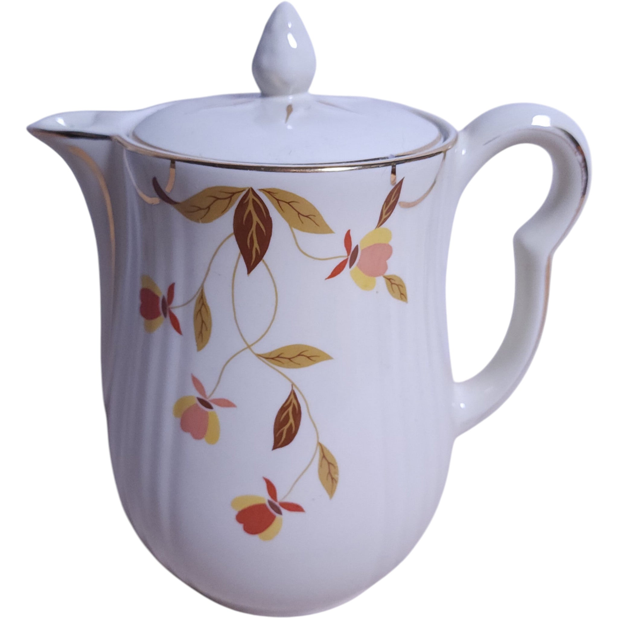 Hall China Autumn Leaf 8 Cup Rayed Coffee Pot & Lid