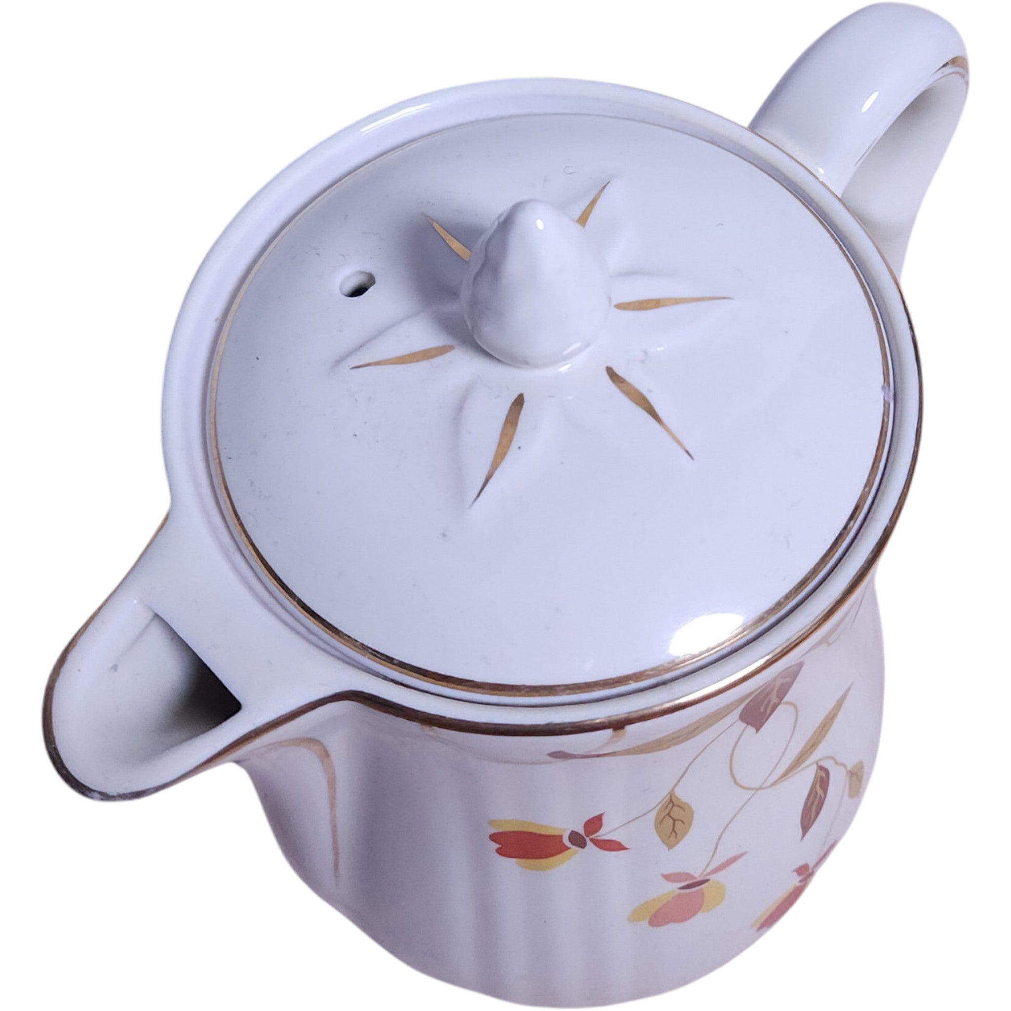 Hall China Autumn Leaf 8 Cup Rayed Coffee Pot & Lid