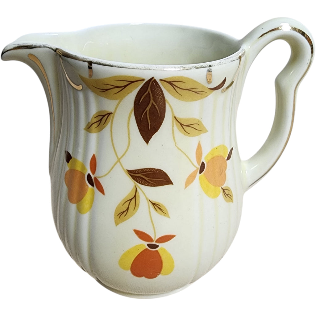 Vintage Hall China Autumn Leaf Rayed Creamer