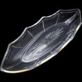Heisey 12-Inch Rib and Panel Clear Oval Celery Relish Dish