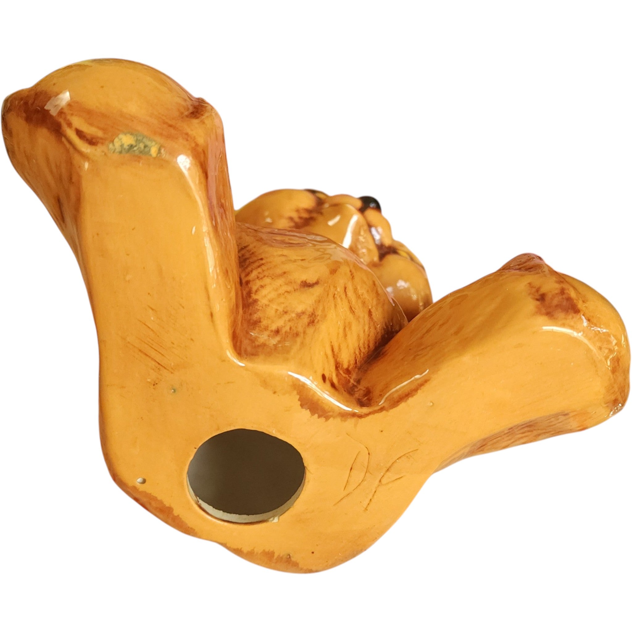 Vintage High-Gloss Ceramic Teddy Bear Figurine