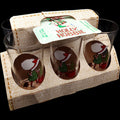 Vintage Holly Hobbie Christmas Beverage Glasses Set of 6 in Original Packaging