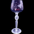 Vintage Hortensja Red Cut to Clear Hock Wine Glass