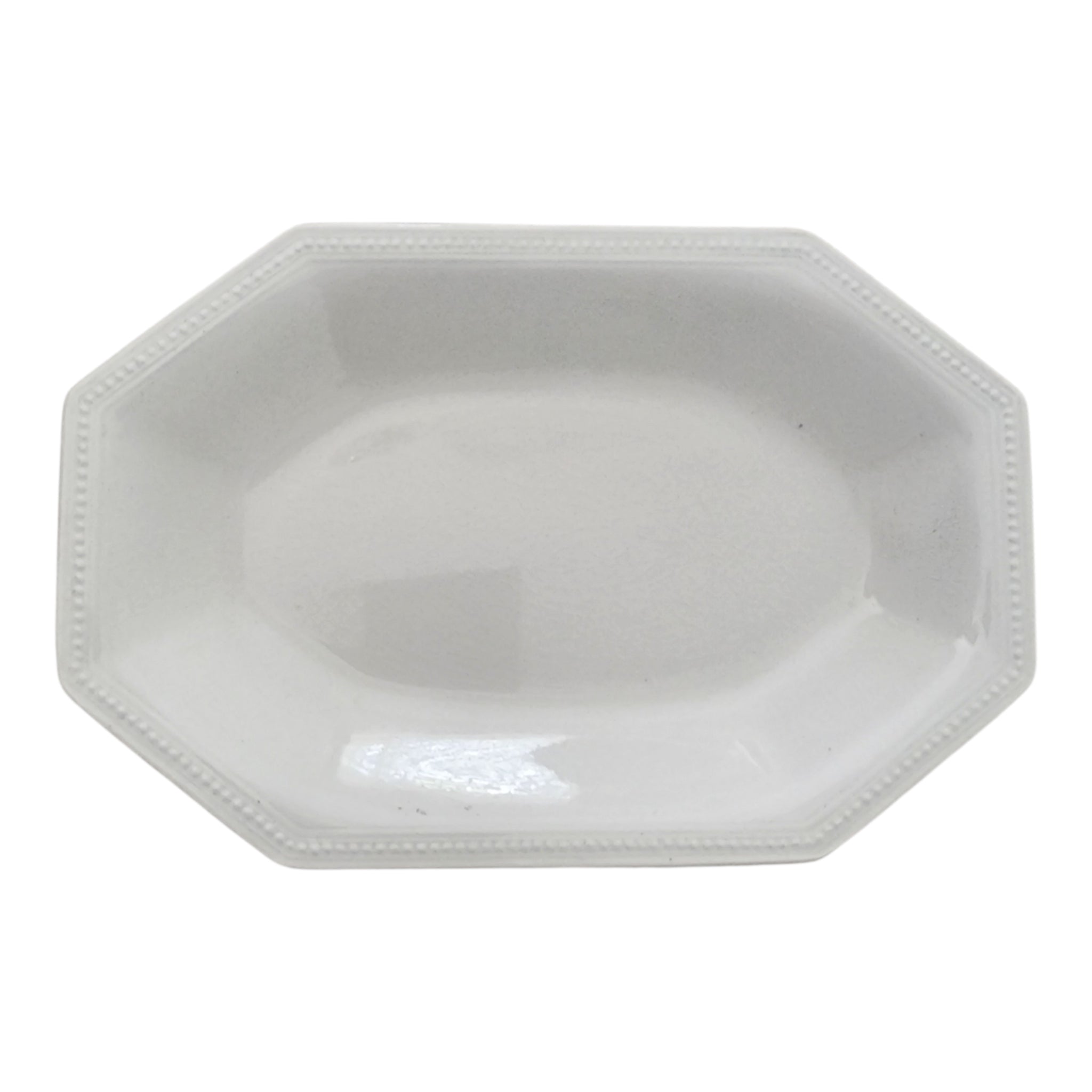 Vintage Johnson Bros Heritage White Ironstone Octagonal Relish Dish Underplate